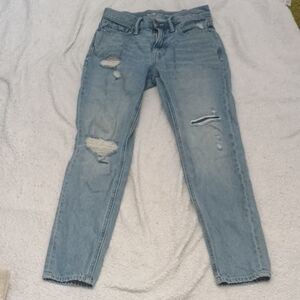 Old Navy Straight Leg Distressed Jeans Size 30x32